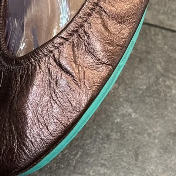 Tieks Raspberry Truffle sz 9 EUC Copper Chocolate Rose Brown Gavrieli Foldable - Picture 8 of 10